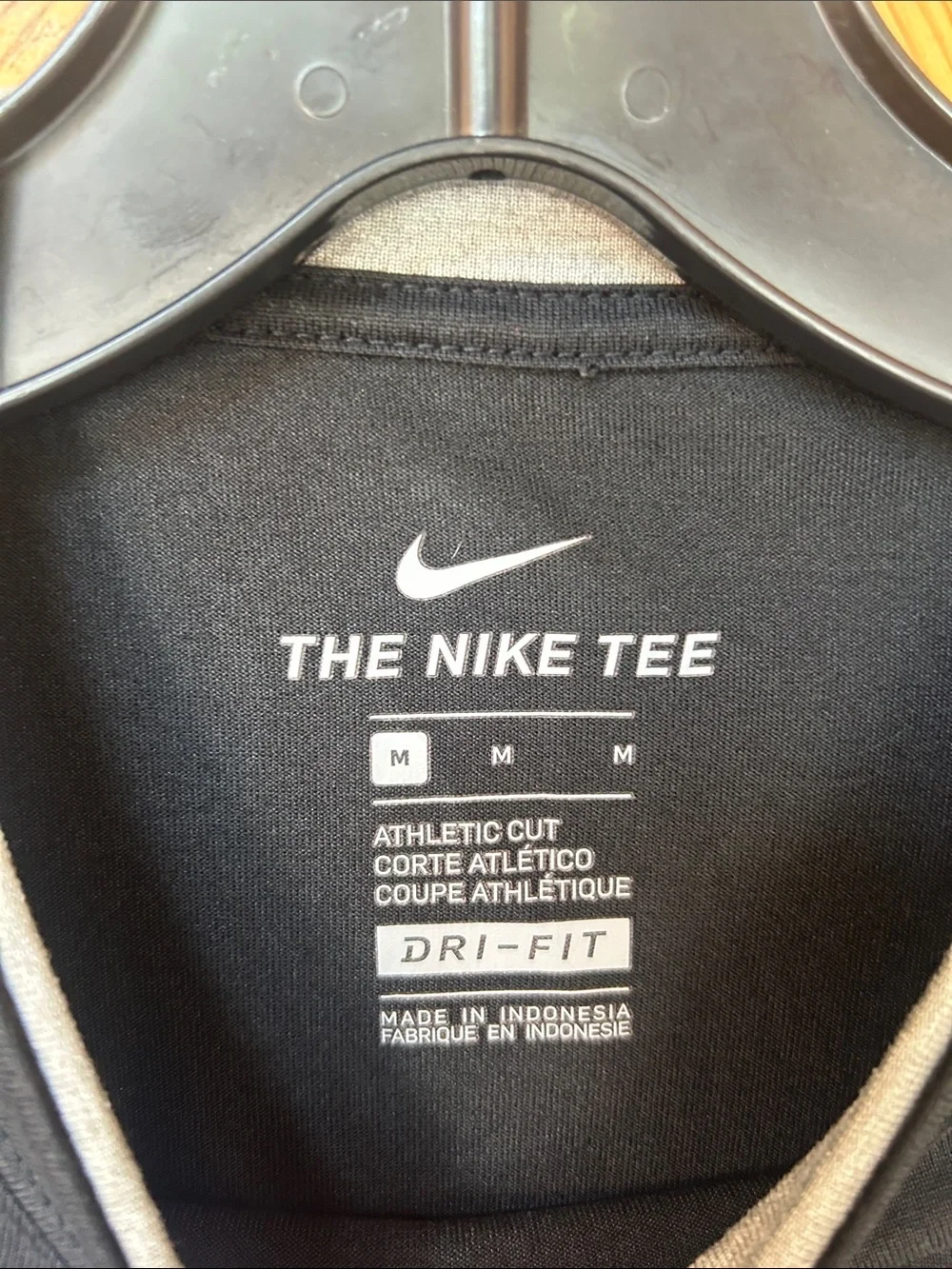 Youth Nike Black-Gray Duke 'Blue Devils' Long-Sleeve Layered Tee Dri-fit medium